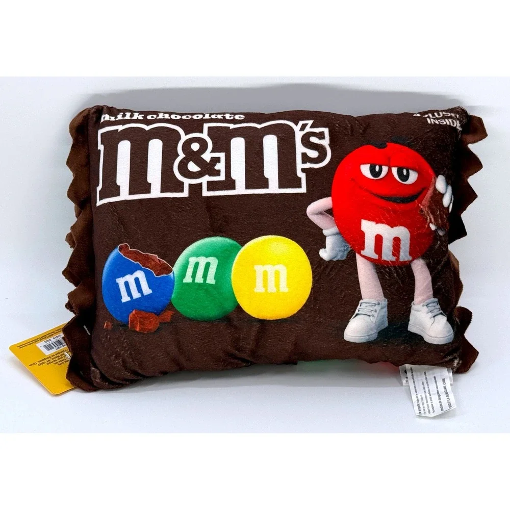 M&M's Milk Chocolate Plush Pillow with 4 Removable Mini Plush Iscream